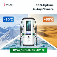 Chargeur DC EV haute efficacité INJET 120 kW CCS2 GBT, station de charge rapide, entrée DC 150-1000 V, OCPP ModBus