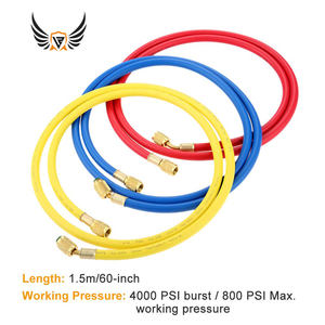 สายชาร์จน้ำยาแอร์ Linzhi รุ่น R410A สำหรับระบบปรับอากาศ HVAC ชุดสายชาร์จแรงดัน 800PSI สำหรับน้ำยา R410A <span class=keywords><strong>R22</strong></span> R134A R12 R502 - Product Image 3