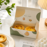 Boîte à tarte avec insert en carton alimentaire, emballage cadeau pour boulangerie, couleur personnalisée, taille personnalisée, fourniture OEM ODM, coffrets cadeaux de desserts, aliments