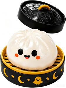 Juguete Antiestrés de Halloween con Forma de Fantasma, de Azúcar de Malta, para Ejercitar la Agarre y Aliviar el Estrés, en Caja de Regalo Festiva - Product Image 5