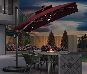 Parasol à poteau latéral Factory Direct Outdoor Villa Garden Coffee Store Outdoor Umbrella - Product Image 2