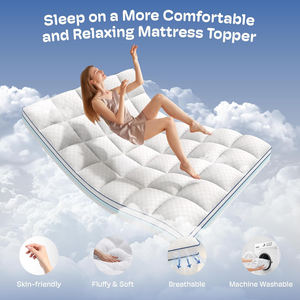 ที่นอนเสริมคิงไซส์ หนา 3-4 นิ้ว ไมโครไฟเบอร์ เมมโมรี่โฟม เป็นมิตรกับสิ่งแวดล้อม ซักได้ บรรเทาอาการปวดหลัง 2.5 นิ้ว เย็นสบาย นุ่ม รองรับสรีระ - Product Image 4