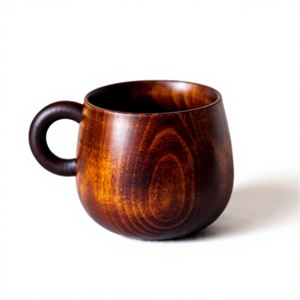 Taza Clásica Hecha a Mano de Madera de Sheesham con Asa, Reutilizable, Ecológica y Multiusos para Bebidas, para Uso en el Hogar y la Cocina - Product Image 1