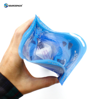 Sachet Mylar Personnalisable Fini Mat avec Fermeture Zip Refermable et Trou de Suspension pour Présentation en Magasin