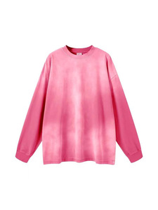 Camiseta Casual de Manga Larga con Estilo Hip Hop Urbano, Degradado Lavado, para Hombre y Mujer, Diseño Retro Holgado con Estampado de <span class=keywords><strong>Mono</strong></span> - Product Image 2