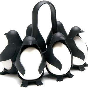 Cuiseur à œufs 3-en-1 en forme <span class=keywords><strong>de</strong></span> <span class=keywords><strong>pingouin</strong></span> : cuise, stocke et sert 6 œufs à la coque ou durs - Product Image 5