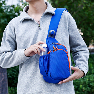 New Trend <strong>Navy</strong> <strong>Blue</strong> Polyester Utility Bottle Holder Unisex Outdoor <strong>Crossbody</strong> Chest <strong>Bag</strong> Waterproof Riding Sling <strong>Bag</strong> Gym <strong>Bag</strong> - Product Image 2