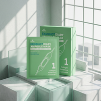 Bffect Exoshot Diary Hydrogel Ampoule Sheet avec Cica, Collagène, Peptide et Acide Hyaluronique pour Apaiser et Éclaircir les Pores