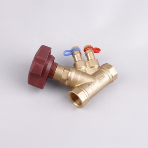 Brass Balancing Valves Double <strong>Regulating</strong> Balance <strong>Flow</strong> Meter Valve