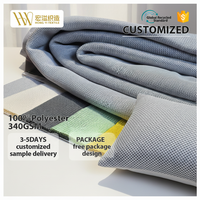 Tissu en maille 100 % polyester léger, respirant et anti-humidité, tricoté en sandwich 3D, par sublimation, pour languettes et empeignes de chaussures de sport (OEM/ODM)