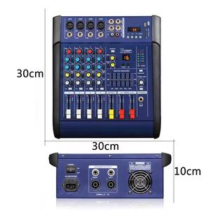 Mixer Amplificato 402D Console di Missaggio a 4 Canali con Amplificatore Integrato 150W x 2 per Esibizioni sul Palco - Product Image 5
