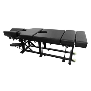 Lettino Chiropratico Professionale a 3 Livelli di Regolazione - Letto Ospedaliero Multifunzione Portatile per Riabilitazione Fisioterapica - Product Image 4