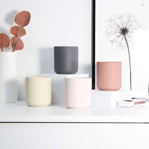YBH, gran oferta, tarro de vela de porcelana para decoración nórdica para el hogar con tapa, cilindro de arcilla de Color para hacer velas para Navidad - Product Image 6