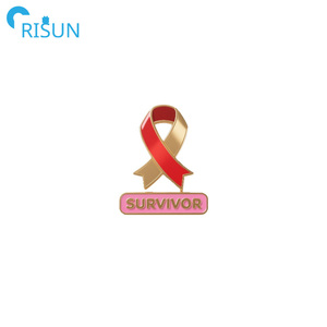 Bán buôn tự tử người sống sót Ribbon men pin phù hiệu biểu tượng tùy chỉnh ung thư sống sót người sống sót nhận thức mềm cứng men Pin Trâm - Product Image 4