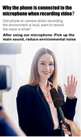 Microphone d'entrevue à main Microphone sans fil pour Smartphone pour IPhone, Téléphone Android USB C Microfone Microfoni Microfonos
