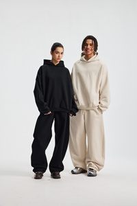 เสื้อฮู้ดผู้ชายแบบสวมหัว ผ้าฝ้าย 100% หนัก 430 กรัม รุ่นใหม่ประจำฤดูใบไม้ร่วงและฤดูหนาว สีพื้น ทรงโอเวอร์ไซส์ อุ่นสบาย ขายส่ง/รับผลิตตามสั่ง - Product Image 5