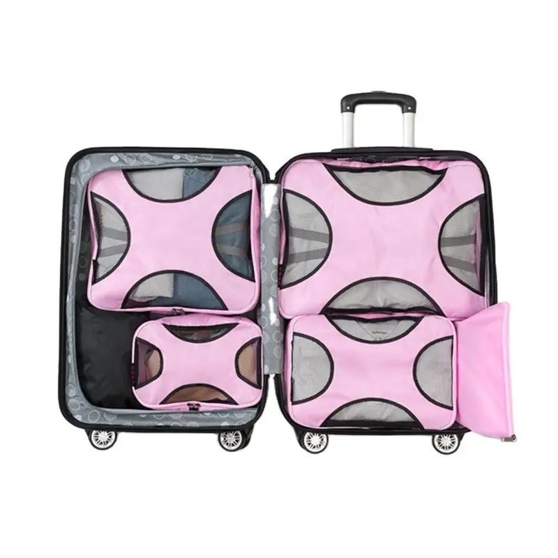 6 Sets New Design Packing Cubes Luggage Organizer Travel Compression Storage bag
