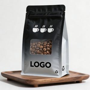 Sacs à café de haute qualité personnalisés mats 8oz 12oz 16oz 500g, sacs à café premium trilaminés avec valve et fenêtre - Product Image 4