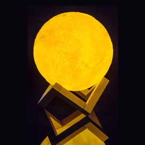 Moon Lamp Rechargeable Dimmable Touch <b>Control</b> Remote <b>Control</b> Night 3D Printing Moon <b>Light</b> - Product Image 5