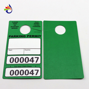 لاصقات مفرغة لتعليق رخصات الركن لاصقات مؤقتة فارغة لوصول السيارات لاصقات معلقة لإدارة ركن المركبات - Product Image 2
