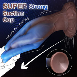 Énorme Godemiché Alien Géant pour Fisting, Grand Plug Anal en Forme de Main Alien Fantaisie avec Ventouse, Godemiché en Silicone Souple à Nœud Artificiel - Product Image 3