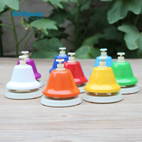 Orff 8 Tone Hand Press Bell, Colorful Chime Bells, Early Education Percussion Toy for Kindergarten Teaching and Performance
