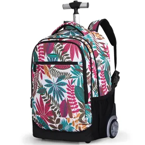 Mode imprimée numérique Mochilas 18.5 pouces Kids Small Travel Trolley Bag Backpack