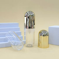 Flacon vide pour médicaments avec bouchon doré, conteneur rond en AS pour capsules, flacon en plastique vide pour suppléments, vitamines et pilules
