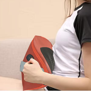 La más nueva almohada de masaje Shiatsu térmica para relajación de viaje con vibración para cuello y cintura - Product Image 5