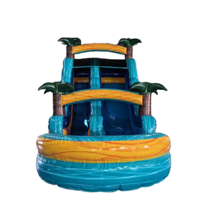 Yaz su kaydırağı havuzu ile şişme slayt pvc waterslider ticari su kaydırağı ıslak kuru slaytlar - Product Image 2