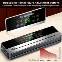 75kPa 120W 30cm 4L/min 8 Modes scellage multi-sacs coupe-sac menage machine sous vide soudeuse emballage alimentaire
