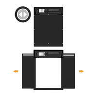 Puerta Metálica para Mascotas (Gatos y Perros) con Apertura Automática/Manual, Función de Reinicio de Tiempo, Diseño Moderno y Control Remoto
