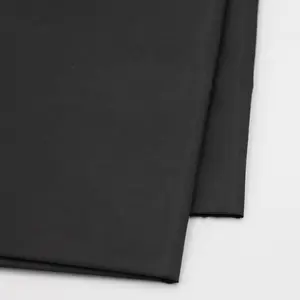 家纺优质100% 涤纶黑色孔雀塔夫布袋衬里面料
