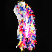 Boas en plumes de dinde multicolores / Chandelles, différents poids disponibles, idéaux pour les couronnes DIY, les bouquets et les décorations de Noël