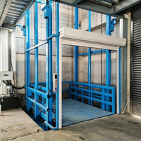 Plateforme élévatrice verticale à rail de guidage, élévateur de marchandises hydraulique stationnaire pour le chargement de marchandises avec transpalette manuel