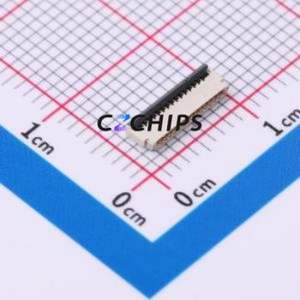 FPC-0.5HF-14PWBH10 FFC/FPC Connector SMD,P=0.5mm,Horizontal Mount Connector Flip Cover Type Double Side Contact / Top Bottom - Product Image 1