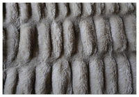Plaid en fausse fourrure moelleuse et épaisse Zero Shed, style moderne, pour canapé et décoration intérieure, couleur Dune du Désert