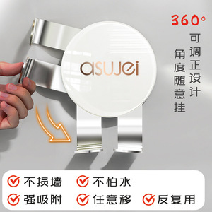 Suction Cup Bottle Hanger Triangle Shape Durable Bathroom Shelf For Toilet Washbasin Corner Mounted Custom Size - Product Image 5