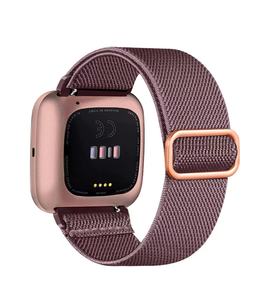 Tali Jam Tangan Elastis Gaya Kasual Olahraga untuk Pria Wanita Tali Nilon Kompatibel dengan Jam Tangan Pintar <span class=keywords><strong>Versa</strong></span> 3 4 - Product Image 4