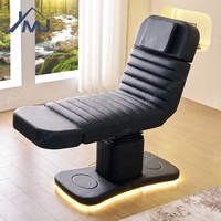 Fauteuil de Soin Cosmétique, Table de Massage Facial, Lit Électrique pour Esthéticienne et Extensions de Cils pour Salon de Beauté