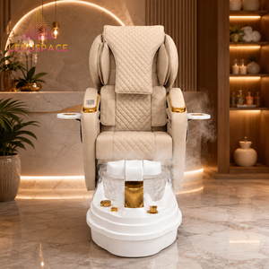 Fauteuil de pédicure de luxe avancé, capacité 500+ lbs, massage vapeur sans tuyau (pétrissage/toucher/roulage), lampe LED (7 couleurs) - Product Image 2