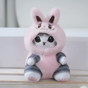 Llavero de Peluche de Gato Tiburón, Lindo y Moderno, Muñeco de Peluche de Gato Tiburón para Disfrazarse - Product Image 4