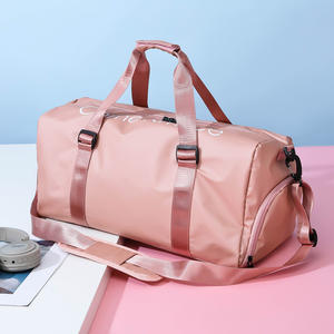 Moda Logo personalizzato impermeabile <span class=keywords><strong>donna</strong></span> uomo <span class=keywords><strong>borsa</strong></span> <span class=keywords><strong>sportiva</strong></span> da viaggio borse da viaggio per palestra a spalla di grande capacità con scomparto per scarpe - Product Image 5