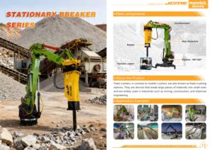 آلة تكسير الصخور، كسارة مطرقية، كسارة حجر بدوران 360/180 درجة - Product Image 2