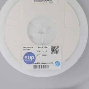 Manufacturer Direct RR1608 0603L5761FT 0603 1608 Resistors Chip Resistors SMD Resistors 5.76Kohm 1% 1/10W Thick Film Resistor - Product Image 1