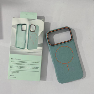 Funda para <span class=keywords><strong>iPhone</strong></span> 16 17 de piel de lichi, <span class=keywords><strong>cargador</strong></span> inalámbrico para funda de <span class=keywords><strong>iPhone</strong></span> 17 a prueba de golpes, funda para <span class=keywords><strong>iPhone</strong></span> 17 Pro Max - Product Image 5