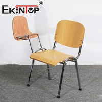 Chaises d'École en Bois Économiques Ekintop à Vendre, Chaises de Formation Pliantes Personnalisables en Bois Avec Tablette d'Écriture