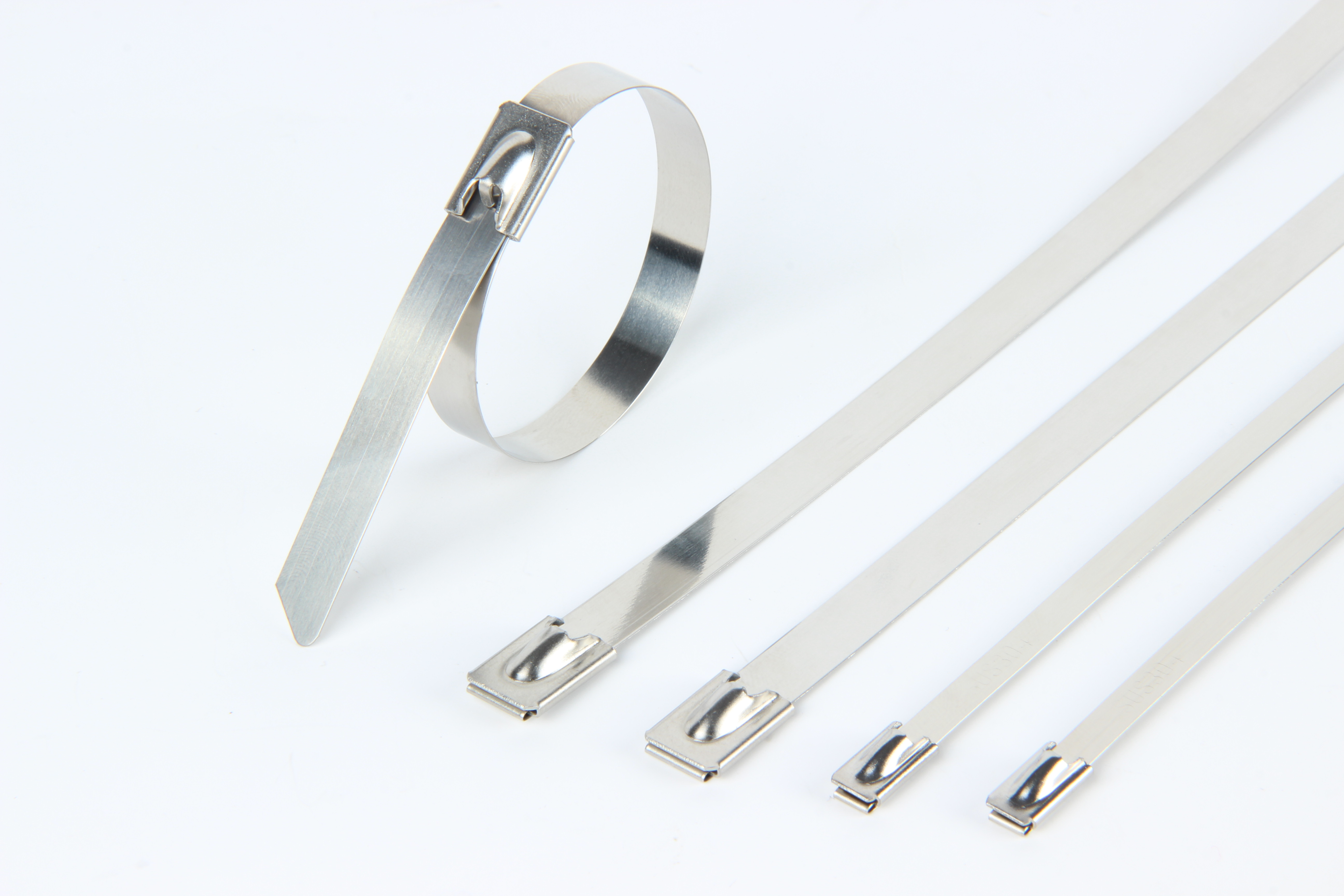 Colorful Reusable Stainless Steel Cable Ties Mini Type Epoxy Coated