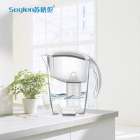 Soglen 2.5L eau carbone filtre à eau potable pichet cruche ménage filtre à eau potable enlever le chlore filtre pichet cruche