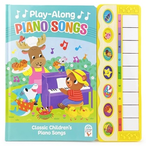 Livre sonore interactif pour enfants avec des chansons de <span class=keywords><strong>piano</strong></span> à suivre, livre éducatif pour les tout-petits, livre d'apprentissage musical précoce - Product Image 1